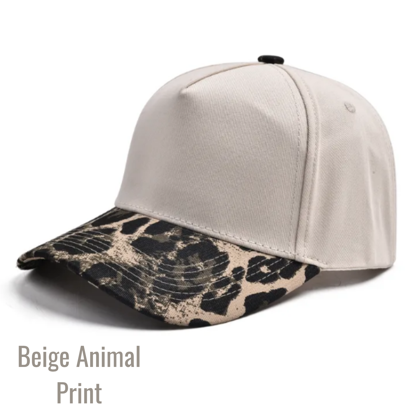 C.C ADULT Pattern Print Two Tone Canvas Trucker Hat