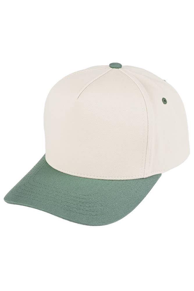 C.C ADULT Two Tone Canvas Trucker Hat Baseball Cap