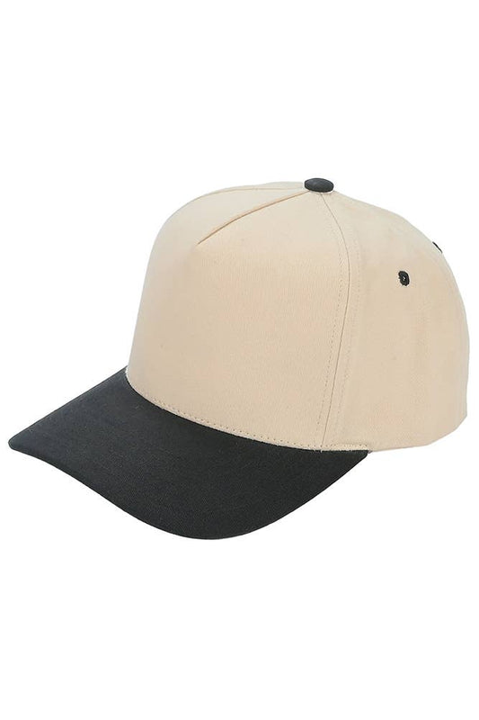 C.C ADULT Two Tone Canvas Trucker Hat Baseball Cap