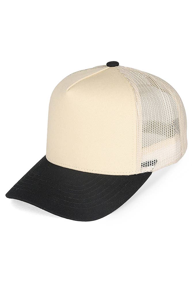 C.C Adult Multi Color Cotton Mesh Back Snapback Trucker Cap