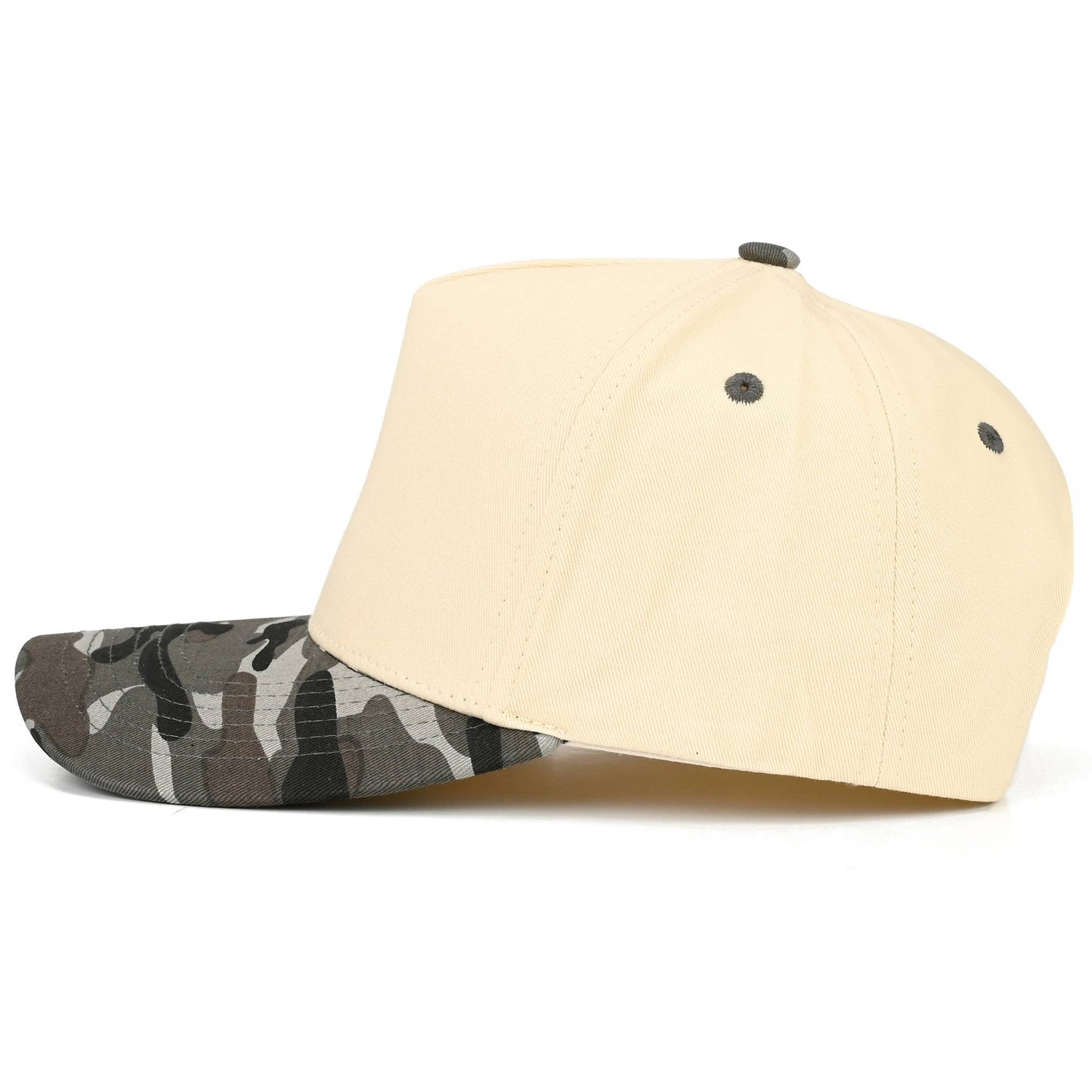 C.C ADULT Pattern Print Two Tone Canvas Trucker Hat