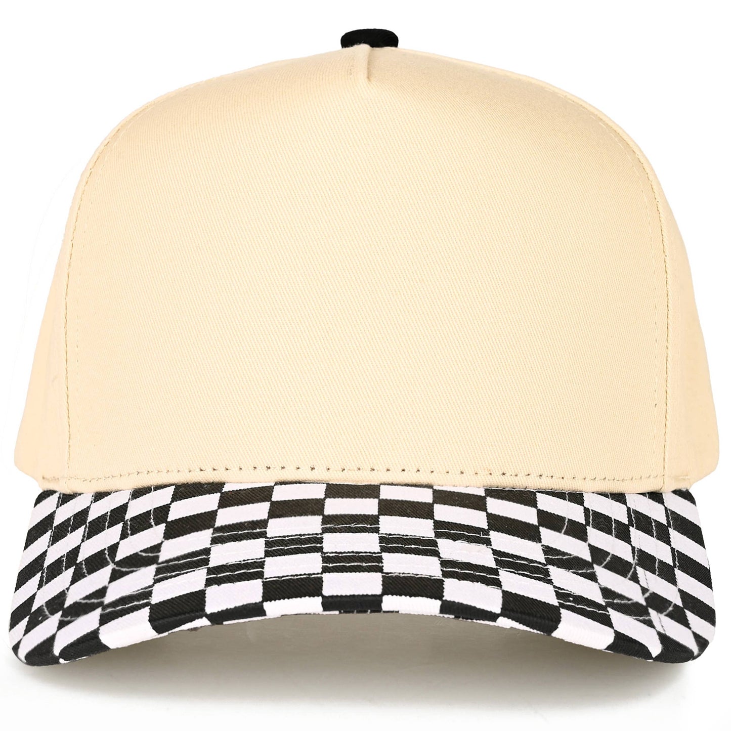 C.C ADULT Pattern Print Two Tone Canvas Trucker Hat