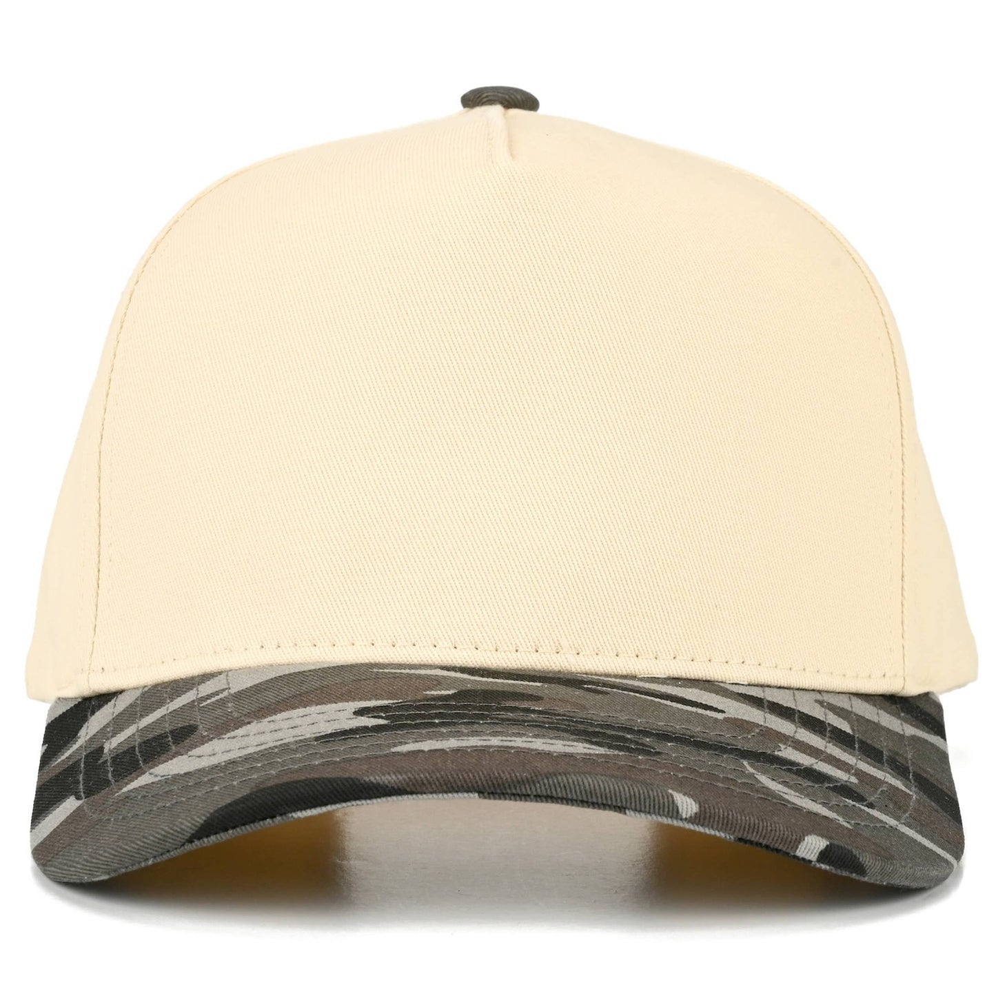 C.C ADULT Pattern Print Two Tone Canvas Trucker Hat